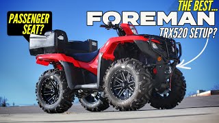 New Honda Foreman 520 ATV Accessory Review  Best 4x4 Setup for Trail Riding amp Storage [upl. by Balcer]