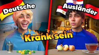 Deutsche vs Ausländer beim KRANK sein 😳😂  Mohi07 [upl. by Terle]