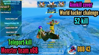 Monster team v68। Mr vinirx v32। Ffh4x new update mod menu। Dont Wanna Let Myself Down। ff new hack [upl. by Norris540]