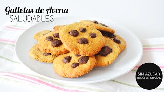 Galletas de AVENA con chispas de chocolate SALUDABLES Y FÁCILES  BACK TO SCHOOL [upl. by Eceinart648]