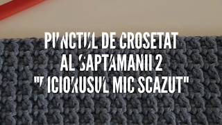 Punctul de crosetat al saptamanii 2 Piciorusul mic scazut [upl. by Oirogerg]