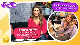 Unsere Webshow Annett Möller lüftet Geheimnisse  SAT1 Frühstücksfernsehen [upl. by Mackenie760]