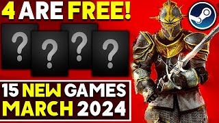 Top 15 NEW March 2024 STEAM Game Releases  4 are FREE Upcoming March 2024 PC Games [upl. by Sternick]