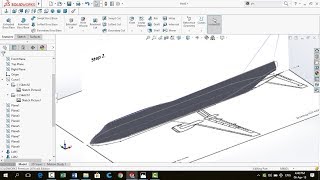 SolidWorks TutorialFuselage of Boeing 737 Aircraft Complete Design [upl. by Laeno87]