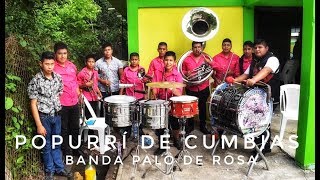 La Banda Palo de Rosa toca un Popurrí de Cumbias desde Las Puentes Tihuatlán Ver [upl. by Barbi]