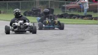 Vintage Karting  The Big One 2011  dual engine karts  drifting power speed [upl. by Bashee]