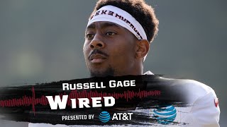 He gets micd and dont know how to act  Russell Gage ATampT Training Camp Wired [upl. by Nitsirhc]