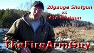 20 gauge Shotgun vs 410 Shotgun  Range Test  TheFireArmGuy [upl. by Essinger576]