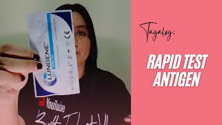 Clungene Antigen Rapid Test Paano Gawin Magisa Tagalog [upl. by Asiral]