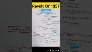 Revolt Of 1857 In Bihar  bpsc70thbpsc shorts trending new 70th [upl. by Herminia]