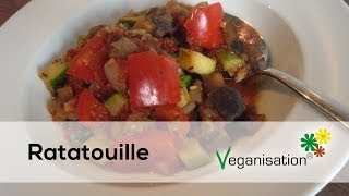 Ratatouille Rezept Vegan kochen zubereiten Veganisationde [upl. by Hertz]