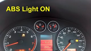 ABS Light ON  Diagnostic Test and Sensor Fix Audi A3 8PA Part 1 [upl. by Enirol]