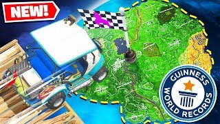 WORLD RECORD WE BUILT A RACE TRACK AROUND THE ENTIRE MAP  Fortnite Battle Royale [upl. by Carrie]