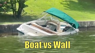 Boat vs Wall And The Wall Wins  Boneheaded Boaters of the Week  Broncos Guru [upl. by Auqenahc]