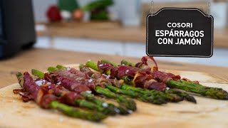 Espárragos con crujiente de jamón ¡una receta para triunfar [upl. by Rexfourd]