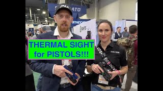 First Look at Holosun TPS Thermal Pistol Sight  SHOT Show 2024 [upl. by Letnahs]