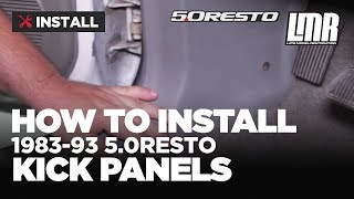 Fox Body Mustang How To Install Kick Panels 8393 [upl. by Beuthel]