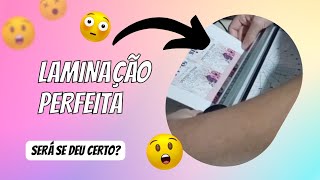 Como fazer Laminação perfeita na Laminadora Mazzilli  Victoria Lima [upl. by Yunfei]