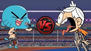 GUMBALL vs LINCOLN LOUD Animated Cartoon Rap Battle CARTOON RAP ATTACK [upl. by Neemsaj737]