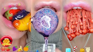 10 Hours of Satisfying ASMR Eating Emoji Food Challenge Compilation Mukbang 먹방 [upl. by Wilburn]