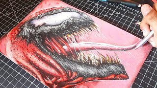 Drawing Carnage  Venom Let There Be Carnage  Timelapse  Art Jo [upl. by Rempe]