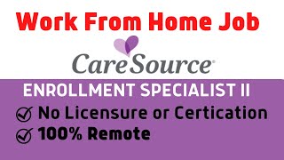 CareSource is Hiring Remotely  Great Opportunity  No Licensure and Certification [upl. by Ajnos]