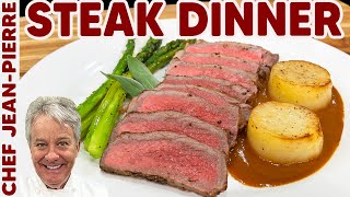 Delicious Steak Dinner Recipe  Chef JeanPierre [upl. by Babby906]