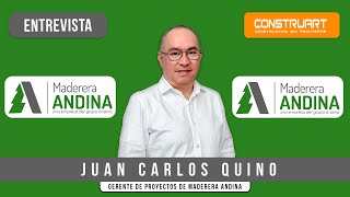 Entrevista a Juan Carlos Quino de MADERERA ANDINA  Construnoticias [upl. by Acus]