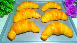 The Easiest Way to Make Croissants at home😉 Quick Croissant Recipe in less than 2 hours Delicious [upl. by Ayit]