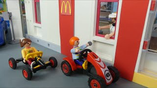 Playmobil Film quotMcDonalds amp Dunkin Donatquot Familie Jansen  Kinderfilm  Kinderserie [upl. by Conall]