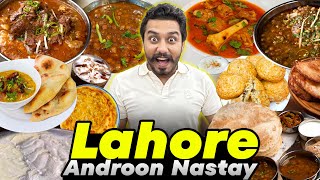 100 Saal Purana Lahori Androon Nashtay  Desi Ghee Halwa Puri  Jeda Lassi Wala  Mutton Kachor [upl. by Ydnar]