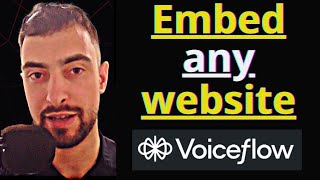 Embed Any Website Into Voiceflow Chatbot  iframe tutorial [upl. by Polinski]