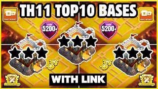 🏆 TOP 10 WORLD BEST TH11 WarFarm Base With Link  Th11 Cwl Base With Link  Th11 Best Base  2024 [upl. by Nirehtak]