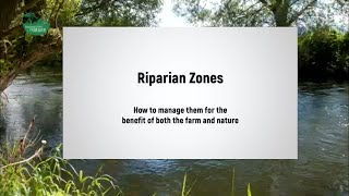 Managing riparian zones on your farm [upl. by Barhos]