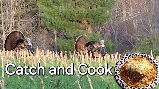 SPRING TURKEY SEASON VIRGINIA FIRST TURKEY CATCH AND COOK [upl. by Oniuqa]