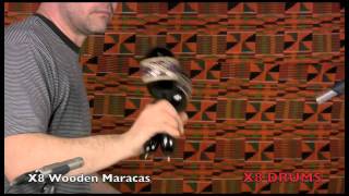 X8 Drums Hand Painted Wooden Maracas [upl. by Jollanta265]