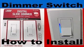 Digital Slide Dimmer Switch from Feit Electric Install [upl. by Waring678]