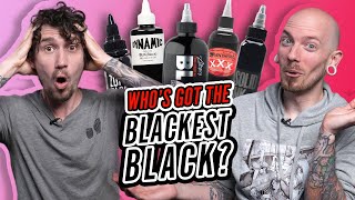 BLACKEST BLACK TATTOO INK Which brand has the blackest black [upl. by Nalla877]