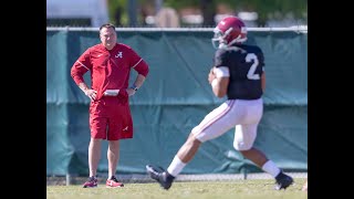 Alabama players sometimes kid with former Tennessee coach Butch Jones [upl. by Mendes70]