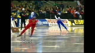 World Cup Heerenveen 1990  1500 m Veldkamp  Koss [upl. by Euqinoj]