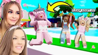 WE GOT ADOPTED BY THE UNICORN in BROOKHAVEN with IAMSANNA Roblox Roleplay [upl. by Norrad]