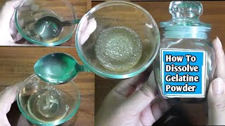 CARA SIMPLE MELARUTKAN GELATIN BUBUK  HOW TO DISSOLVE GELATINE POWDER [upl. by Siclari]