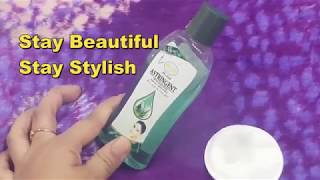 Best Product for Oily Skin amp Acne Prone Skin  Ayur Herbal Astringent Product Review [upl. by Airamalegna]