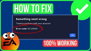 EA ERROR CODE EC 10000 FIXED  How To Fix EA App Error Code Ec 10000 [upl. by Aloin195]