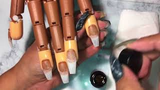 Acrylic Nails For Beginnerscoffin Nails Tutorial [upl. by Conover]