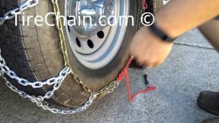 TireChaincom Diamond Tire Chains Installation Video [upl. by Freud807]