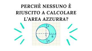 Il problema che tutti hanno sbagliato  Calcola larea compresa fra due circonferenze [upl. by Nirehtak460]