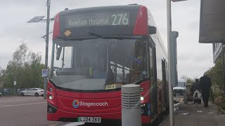 FRV London Route 276 Newham Hospital  Stoke Newington Volvo BZL MCV EV LJ24 ZKV 66044 [upl. by Pieter]