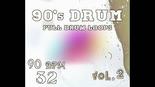 FREE 90s OLD SCHOOL Drum Packs 90 BPM 32 Full Drum Loops   Royalty Free Music Loops amp Samples [upl. by Auj891]