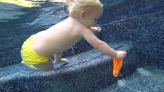 14MonthOld Swimmer Baby Nate [upl. by Davidde196]